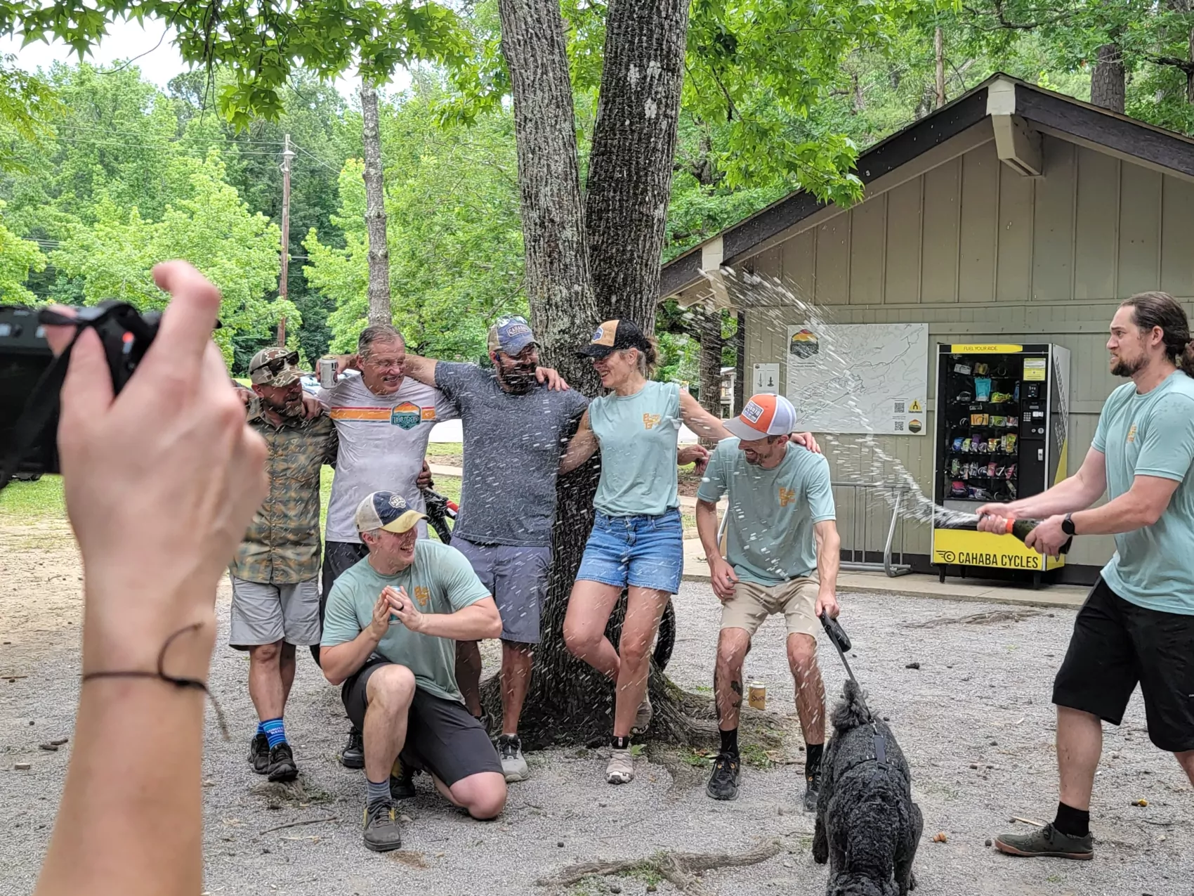 Birmingham Urban Mountain Pedalers board celebrating